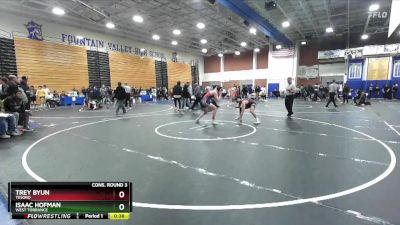 157 lbs Cons. Round 3 - Isaac Hofman, West Torrance vs Trey Byun, Tesoro