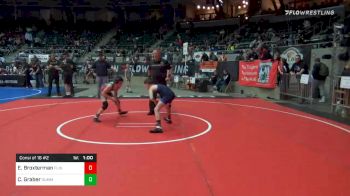 76 lbs Consolation - Easton Broxterman, Flint Hills vs Caley Graber, Summit Wrestling Academy