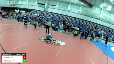 14U Boys - 75 lbs Champ. Round 2 - Everett Harper, Young Guns Nashville Wrestling vs Oscar Obregon, Bulldog Premier Wrestling Club