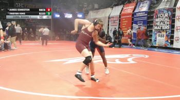 157 Class 3 lbs Cons. Round 1 - James Edmiston, Winnetonka vs Tristen King, McCluer