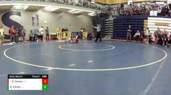 115 lbs. Cons. Round 1 - Sara Drews, Moore vs Rory Flores, Lafayette (Wildwood)