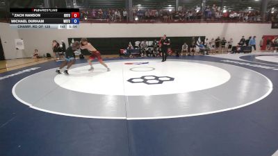 79 kg Champ. Rd Of 128 - Zach Hanson, California Regional Training Center (CA RTC) vs Michael Durham, Warrior Regional Training Center