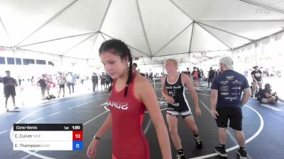 109 lbs Consolation - Jaelynn Serna, Somar Wc vs Melany Ahumada, Mojave WC