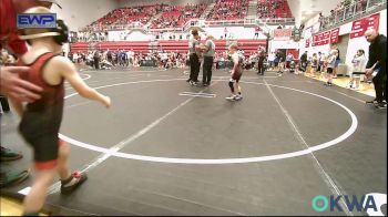 46 lbs Round Of 16 - Luke Baysinger, Blanchard Youth Wrestling Club vs Jameson Panek, Weatherford Youth Wrestling