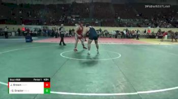 4A-285 lbs Cons. Semi - Gabe Grazier, Oologah vs Joe Brown, Cache