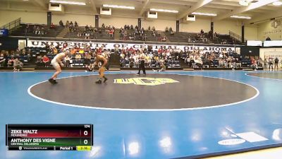 174 lbs 1st Place Match - Anthony Des Vigne, Central Oklahoma vs Zeke Waltz, McKendree