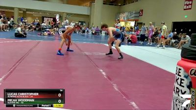 116 lbs Semis & Wb (16 Team) - Micah Woodman, Elevate WC vs Lucas Christopher, Alabama Elite Black