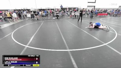 143 lbs Round 1 - Zoe Ruhland, Jefferson Wrestling Club vs Layla Risler, Wisconsin