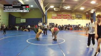 285 lbs Cons. Round 2 - Liam Ortiz, Workman vs Buyan Baasanbayar, Irvine