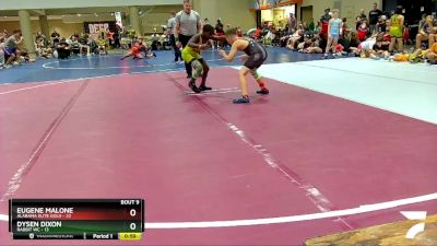 90 lbs Round 3 (6 Team) - Eugene Malone, Alabama Elite Gold vs Dysen Dixon, Rabbit WC