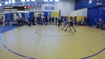 150 lbs 1st Place Match - Andrew Lin, Middleburg vs Matheo Cisneros, Zephyrhills Christian