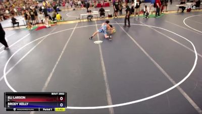 175 lbs Semifinal - Eli Larson, IL vs Brody Kelly, IL