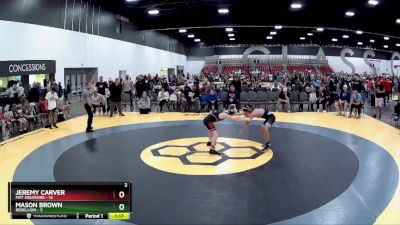 105 lbs Round 2 (8 Team) - Jeremy Carver, Mat Assassins vs Mason Brown, Rebellion