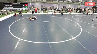 Junior Boys - 132 lbs Cons. Round 4 - Dillon Ivie, Longhorn Wrestling Club vs Luke Weaver, Central Indiana Academy Of Wrestling