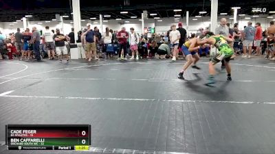 140 lbs Round 1 (4 Team) - Cade Feger, 84 Athletes vs Ben Caffarelli, Orchard South WC