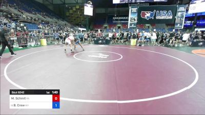 165 lbs Rnd Of 64 - Michael Schmit, PA vs Braxten Crow, WY