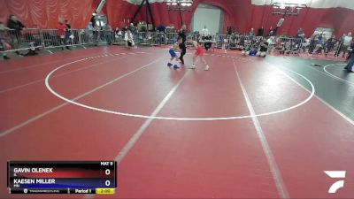 93-105 lbs Round 2 - Gavin Olenek, IL vs Kaesen Miller, MN