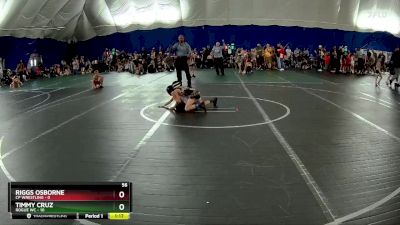 56 lbs Round 4 (6 Team) - Riggs Osborne, CP Wrestling vs Timmy Cruz, Rogue WC