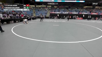 157 lbs Cons. Round 2 - Brandon Bollinger, Missouri Baptist vs 12 Cayleb Atkins, Friends