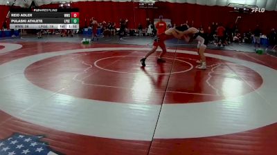 165 lbs Champ Round 1 (16 Team) - Reid Adler, Wheaton Warrenville South vs Pulaski Athlete, Long Prairie Grey Eagle-Browerville Wolves