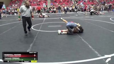 95 lbs Cons. Round 4 - Thomas Perkins, Hutchinson Kids Westling Club vs Marshall Waters, Greater Heights Wrestling