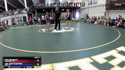 81 lbs Round 2 (6 Team) - Mya Beckett, Wisconsin vs Leilanni Guzman, Ohio