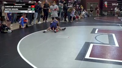 SPW-12 lbs Quarterfinal - Christian Gonzalez, OYSA vs Matteo Segura, Delaware County Wrestling Club