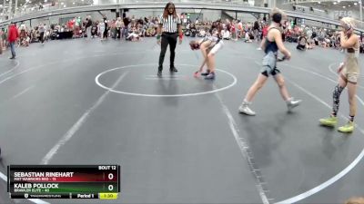 84 lbs Round 4 (6 Team) - Kaleb Pollock, Brawler Elite vs Sebastian Rinehart, Mat Warriors Red