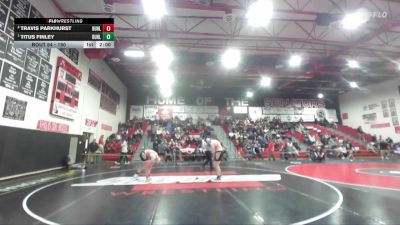 190 lbs 1st Place Match - Titus Finley, Buhl vs Travis Parkhurst, Buhl