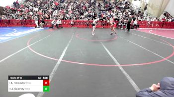 106 lbs Round Of 16 - Amauri Hernadez, Tyngsborough/Dracut vs James Spinney, Rockland