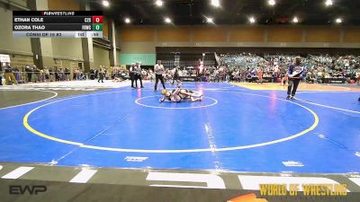95 lbs Consi Of 16 #2 - Ethan Cole, C2X vs Ozora Thao, FordDynasty Wrestling Club