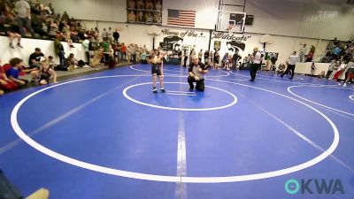 55 lbs Round Of 16 - Hudson Hood, Collinsville Cardinal Youth Wrestling vs Brodie Copeland, Wyandotte Youth Wrestling