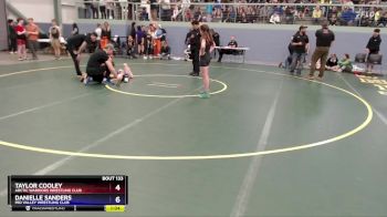 100 lbs Round 2 - Taylor Cooley, Arctic Warriors Wrestling Club vs Danielle Sanders, Mid Valley Wrestling Club