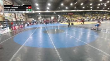 132 lbs Cons. Round 3 - Brock Stortz, Outlaw vs Rykken LaForest, Darkhorse