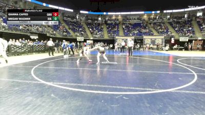 110 lbs Consy 4 - Gianna Cafeo, Canon-McMillan vs Megan Wagner, Boiling Springs