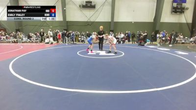 U14 FS - 120 lbs Cons. Round 2 - Christian Leighton, Reality Sports Wrestling Club vs Mason Faulkner, Twin City Wrestling Club