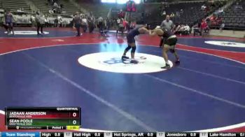 6 lbs Quarterfinal - Jadaan Anderson, Bentonville High vs Sean Poole, Fayetteville High