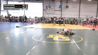 76 lbs Round 4 - 1:30pm Friday - Braxton Irvine, Iowa Black vs Hayven Morrill, Select