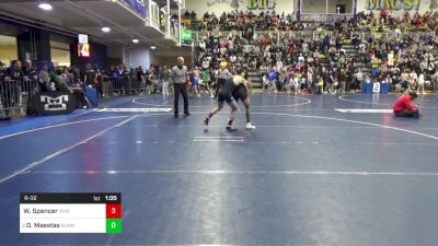 114 lbs R-32 - Wyatt Spencer, Wyoming Seminary vs Destin Maestas, Slam Academy-NV