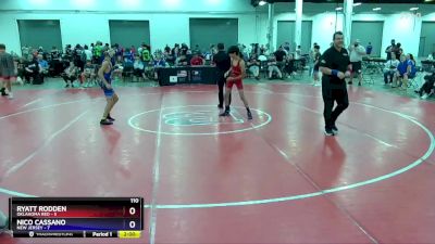 110 lbs Round 1 (8 Team) - Ryatt Rodden, Oklahoma Red vs Nico Cassano, New Jersey