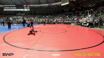 46 lbs Consi Of 8 #1 - Mason Morton, Perry Meridian Wrestling Club vs Uhdory Holmes, Saint Louis Warriors