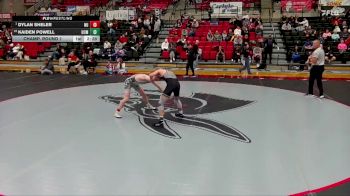 125 lbs Champ. Round 1 - Dylan Sheler, Newman vs Kaiden Powell, University Of Central Missouri