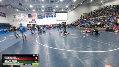 49 lbs Cons. Round 4 - Eddie Reyes, Casper Wrestling Club vs Rowan Riebe, Casper Wrestling Club