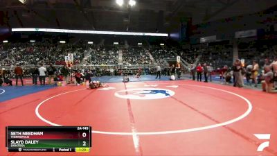 2A-145 lbs Champ. Round 1 - Slayd Daley, Saratoga vs Seth Needham, Thermopolis