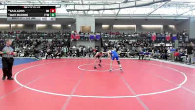 157 lbs 3rd Place - Cael Loria, Xavier vs Jake Maddox, Newtown