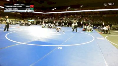 120 Class 3 lbs Semifinal - Carter Foglesong, Carl Junction vs Jaxson Shute, Platte County