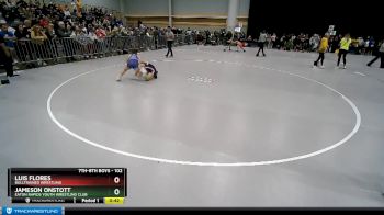 102 lbs Champ. Round 2 - Luis Flores, BullTrained Wrestling vs Jameson Onstott, Eaton Rapids Youth Wrestling Club