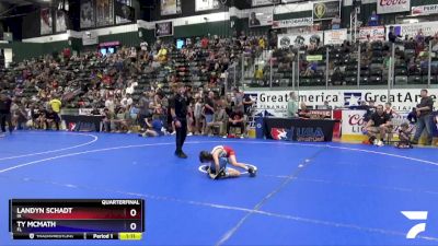 56 lbs Quarterfinal - Landyn Schadt, IA vs Ty McMath, FL