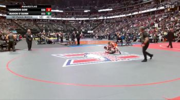 UM 3 lbs 1st Place Match - Kameron Gow, Bennett vs Mason O`Quinn, Golden View Classical Academy