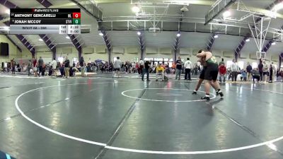 285 lbs Champ. Round 1 - Anthony Gencarelli, West Liberty vs Jonah McCoy, St. Vincent